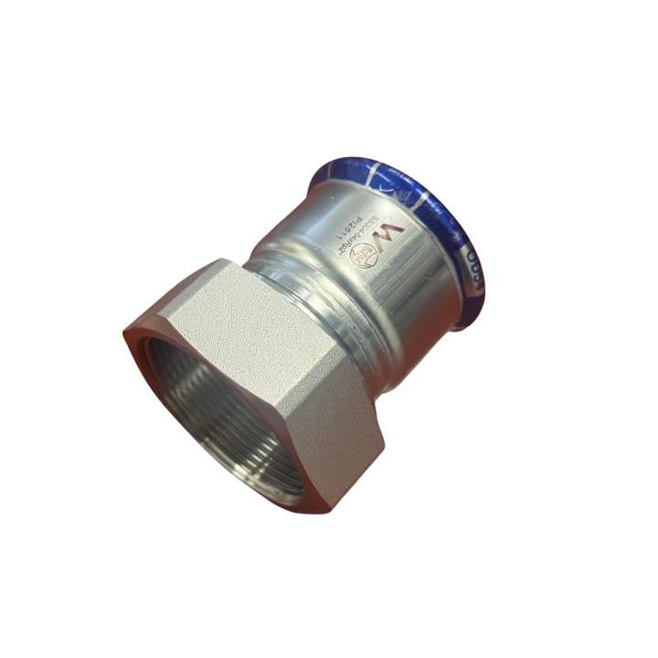 Adapter with Female Threaded End - Stainless Steel Crimp Press