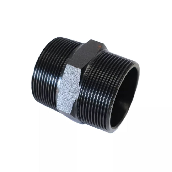 Hex Nipple - Black Steel - Pipe Fitting