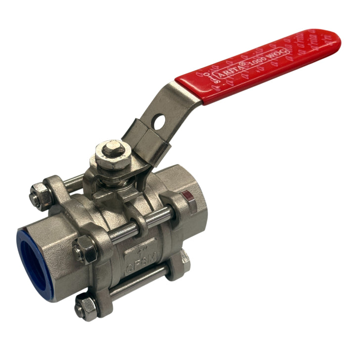 ARITA® 3-Piece Ball Valve High Temperature - Stainless Steel