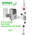 EMEC® 1/2" 4x6 Tube Connection Kit - PVDF