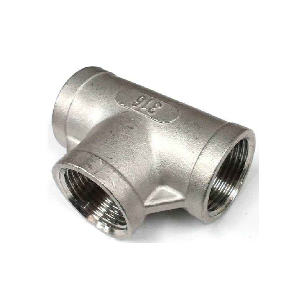 Female Tee - Stainless Steel 316