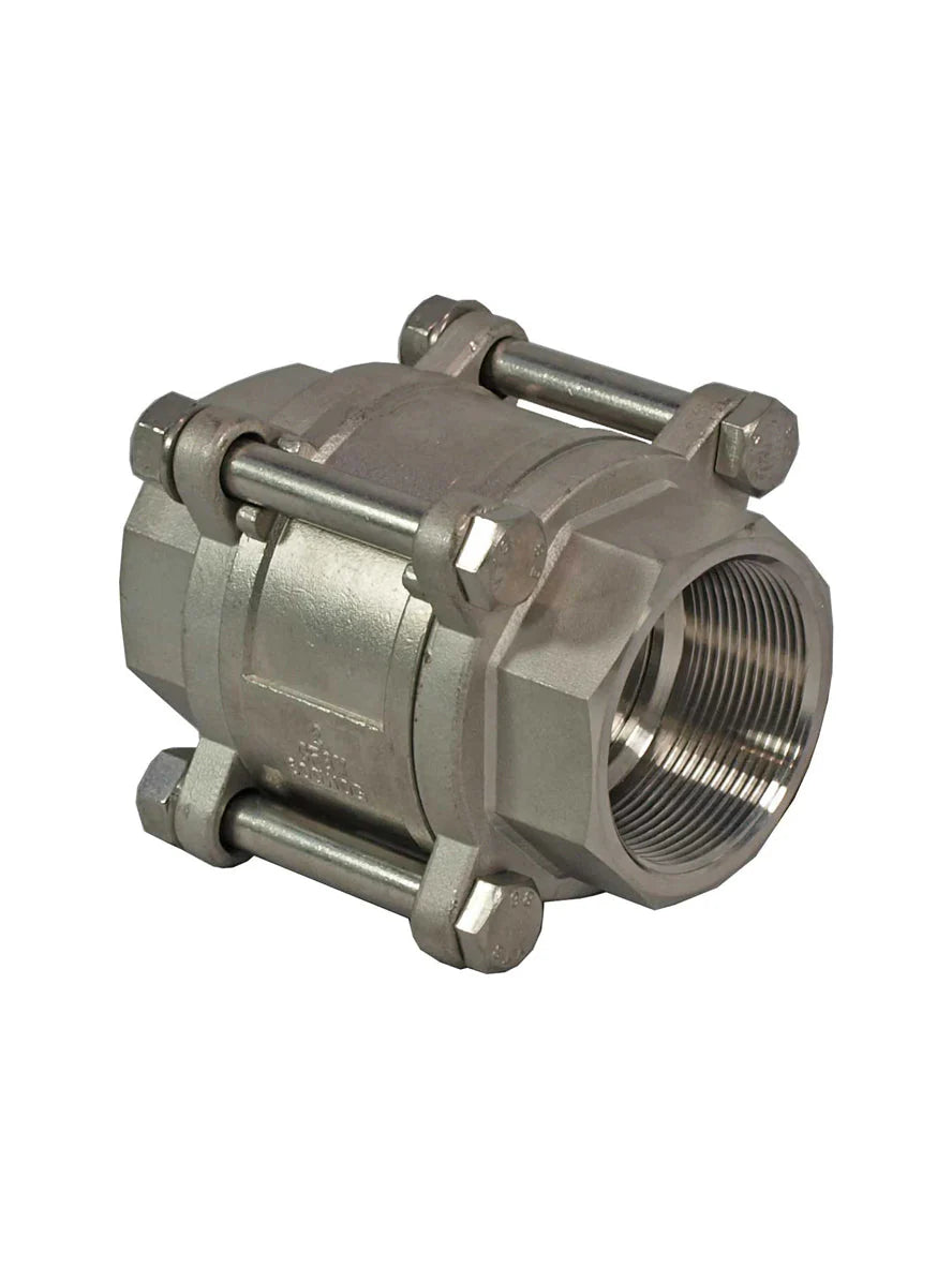 3-Piece Spring Check Valve - Stainless Steel