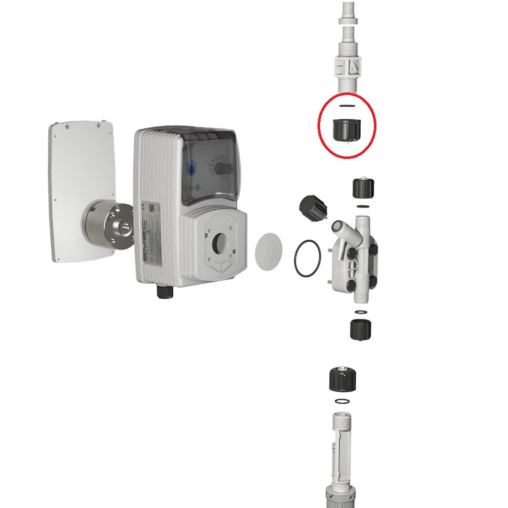 EMEC 1/2" 4x6 Tube Connection Kit PVDF